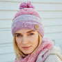 Pachamama Sierra Nevada Bobble Beanie Pink front