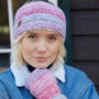 Pachamama Knitwear Sierra Nevada Headband Pink together