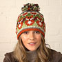 Pachamama Skulk of Foxes Bobble Beanie Hat facing