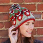 Pachamama Skulk of Foxes Bobble Beanie Hat side