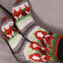 Pachamama Knitwear Skulk Of Foxes Sofa Socks left side