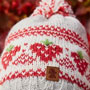 Pachamama Strawberry Bobble Beanie close