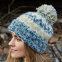 Pachamama Totnes Bobble Beanie Spruce side left