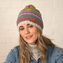 Pachamama Villarica Bobble Beanie Hat left