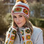 Pachamama Woodstock Oatmeal Bobble Beanie together