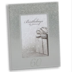 60th Birthday Glitter Photo Frame
