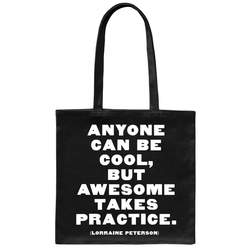 QuotableTote Bag Anyone Can Be Cool