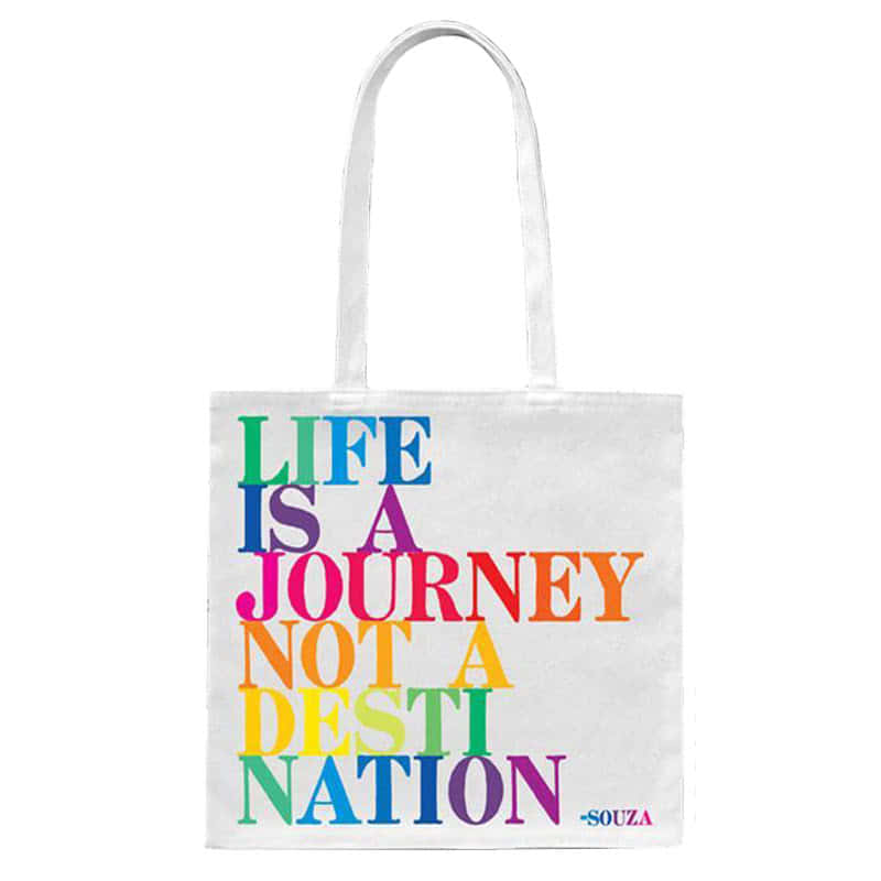 QuotableTote Bag Life is a Journey