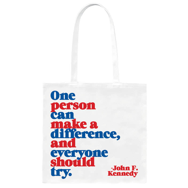QuotableTote Bag One Person Can
