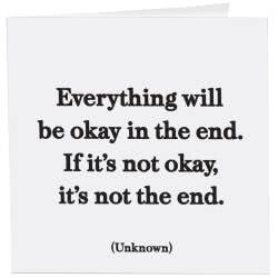 Card - Everything Will Be Okay