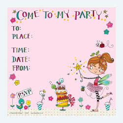 Fairy and Cake Invitation