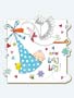 New Baby Boy Stork Card Small Image