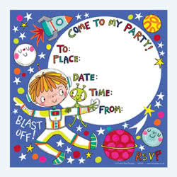 Outer Space Party Invitation