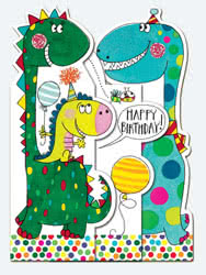Birthday Dinosaurs Card