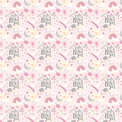 Baby Girl Gift Wrap Paper