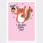 Nuts About You Valentines Card Small Image