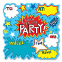 Super Hero Party Invitations - Die Cut Small Image