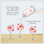 Friends Pour Gin Greeting Card Small Image