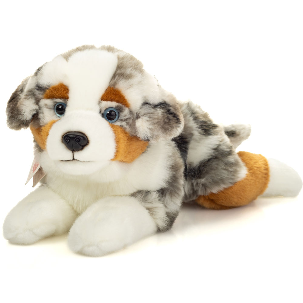 Teddy Hermann Australian Shepherd Lying 40cm Plush Toy