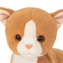 Teddy Hermann Baby Cat Red 24cm Plush Soft Toy face
