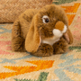 Teddy Hermann Brown Ram Rabbit 18cm Plush Toy in situ