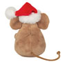 Teddy Hermann Christmas Mouse with Wreath 11cm Plush back view