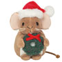 Christmas Mouse with Wreath 11cm Plush Christmas Mouse with Wreath 11cm Plush