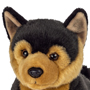Teddy Hermann German Shepherd Puppy Sitting 30cm Plush Toy head