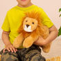 Teddy Hermann Lion Lying 33cm Plush Toy holding