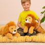 Teddy Hermann Lion Lying 45cm Soft Toy in situ