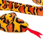 Teddy Hermann Orange & Yellow Snake 175 cm Soft Toy head
