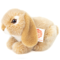 Teddy Hermann Ram Rabbit Beige 18cm Plush Toy coming in a pale-beige fur body with long floppy ears, a white tummy, throat, muzzle and eye sockets, glossy brown safety eyes and the most adorable cute looks.