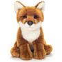 Teddy Hermann Reddish Brown Sitting Fox 20cm Soft Toy front view