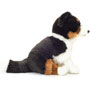 Teddy Hermann Sitting Tri-Colour Border Collie 30cm Soft Toy side