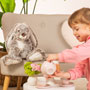 Teddy Hermann Grey Rabbit 28 cm Soft Toy insitu