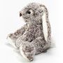 Teddy Hermann Grey Rabbit 28 cm Soft Toy side view