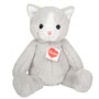 Trixi Grey & White Plush Kitty Cat