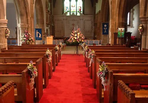 Wedding Church Aisle Flowers