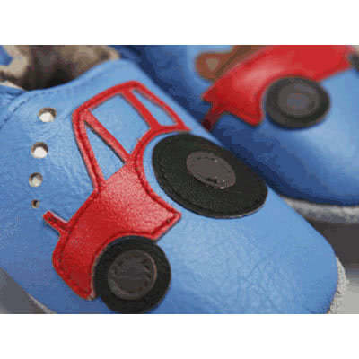 Red Tractor Baby Leather Pre Shoes