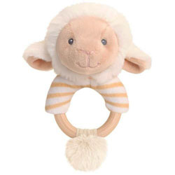 Keel Toys Keeleco Lullaby Lamb Ring Rattle